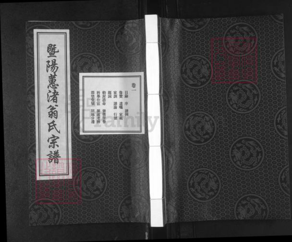 浙江省绍兴诸暨市暨阳街道翁氏伦叙堂族谱-暨阳蕙渚翁氏宗谱.pdf电子版插图