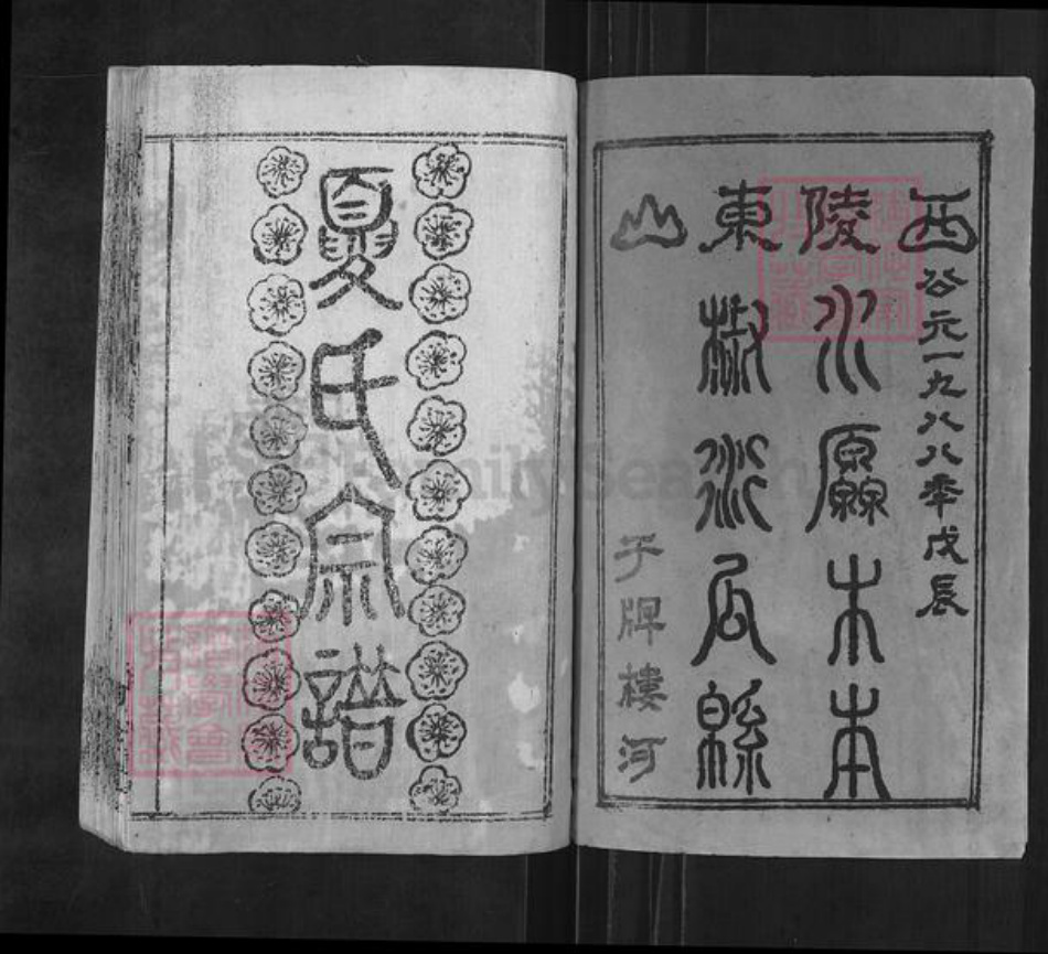 湖北省黄冈市麻城市夏氏尚忠堂族谱-夏氏宗谱.pdf电子版插图1