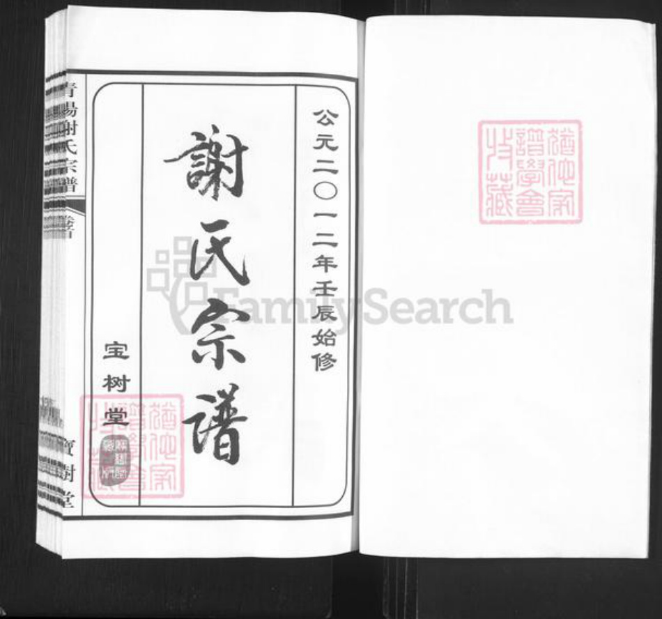 江苏省常州市新北区谢氏宝树堂族谱-青阳谢氏宗谱.pdf电子版插图1