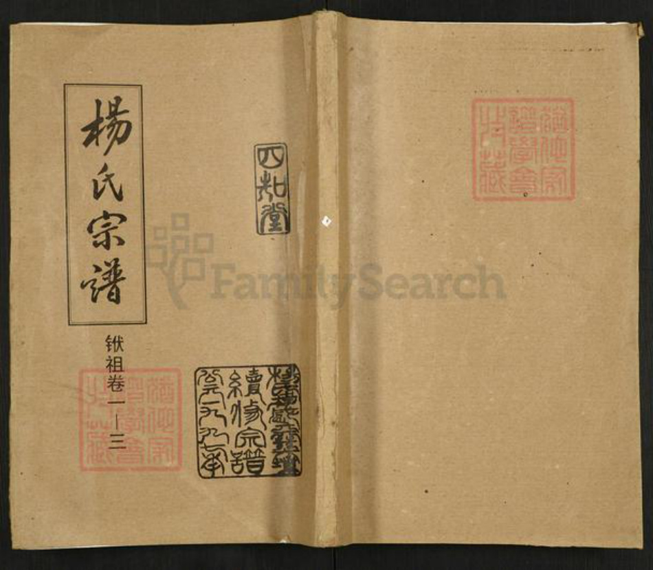 湖北省孝感市孝昌县陡山乡杨氏四知堂族谱-杨氏宗谱.pdf电子版插图