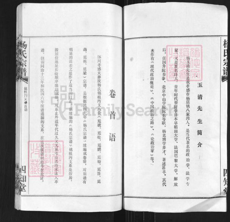 湖北省孝感市孝昌县陡山乡杨氏四知堂族谱-杨氏宗谱.pdf电子版插图2