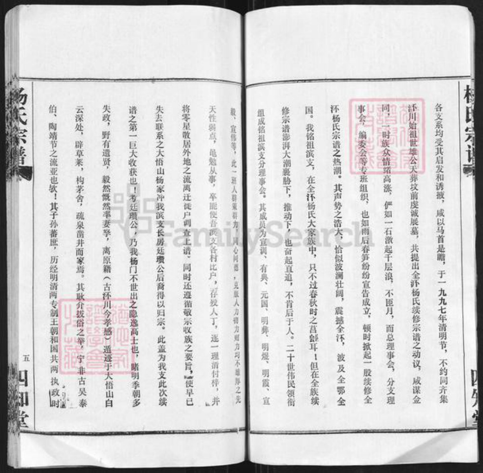 湖北省孝感市孝昌县陡山乡杨氏四知堂族谱-杨氏宗谱.pdf电子版插图5