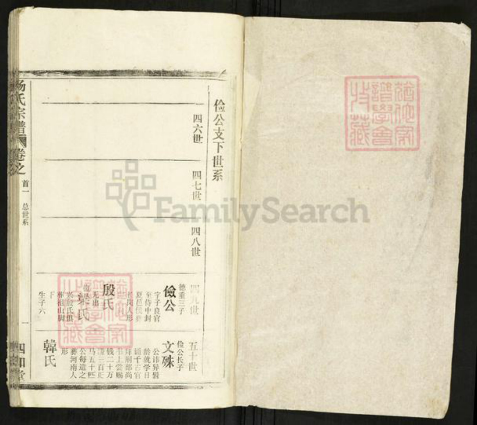 湖北省杨氏四知堂族谱-杨氏宗谱.pdf电子版插图1