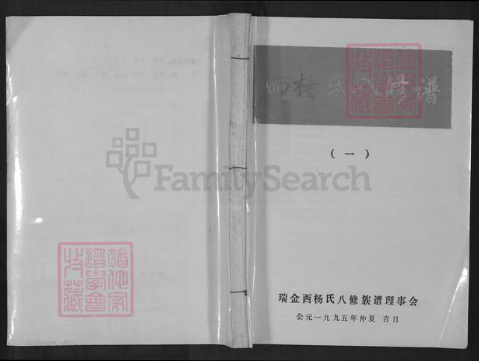 江西省赣州市瑞金市杨氏族谱-西杨氏八修谱.pdf电子版插图