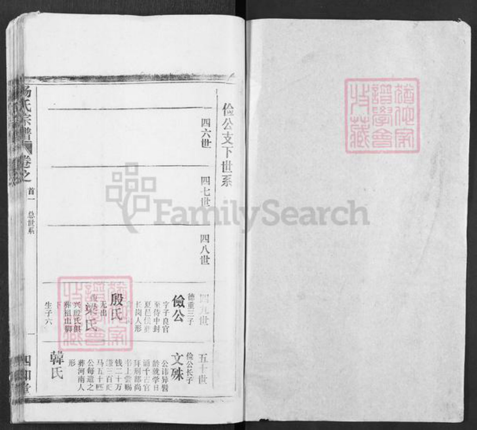 湖北省武汉市新洲区杨氏四知堂族谱-杨氏宗谱.pdf电子版插图1