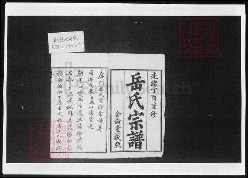 江苏省无锡市宜兴市周铁镇岳氏族谱-唐门岳氏宗谱.pdf电子版插图3