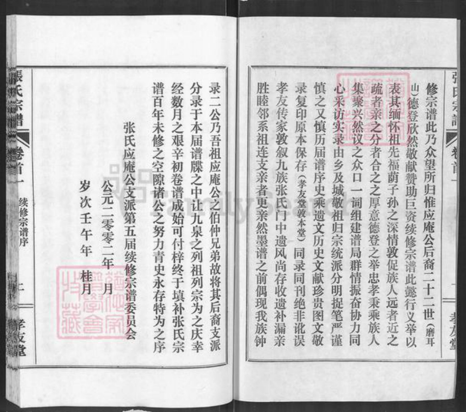 湖北省鄂州市华容区华容镇张氏孝友堂族谱-张氏宗谱.pdf电子版插图2