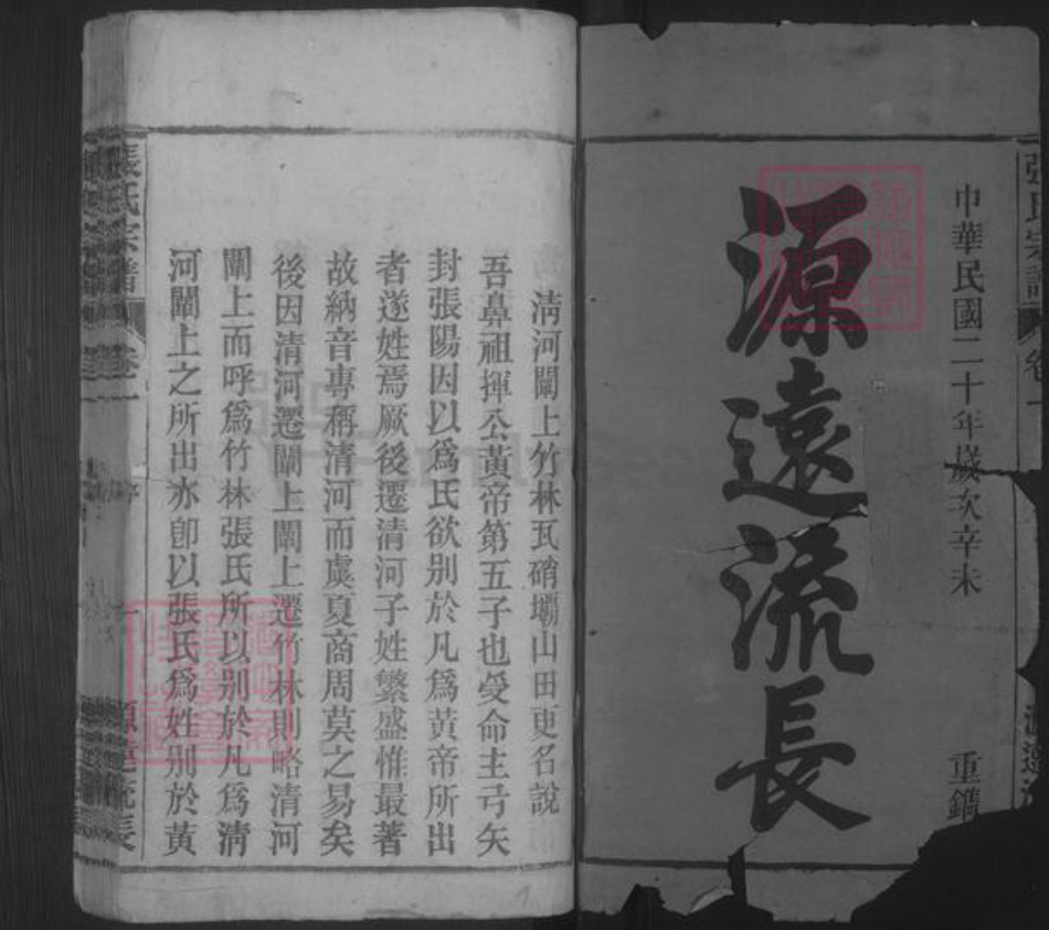 安徽省安庆市桐城市张氏族谱-张氏宗谱 [33卷,末2卷].pdf电子版插图1