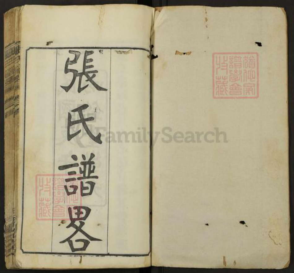 湖北省武汉市新洲区张氏两铭堂族谱-张氏谱略.pdf电子版插图1