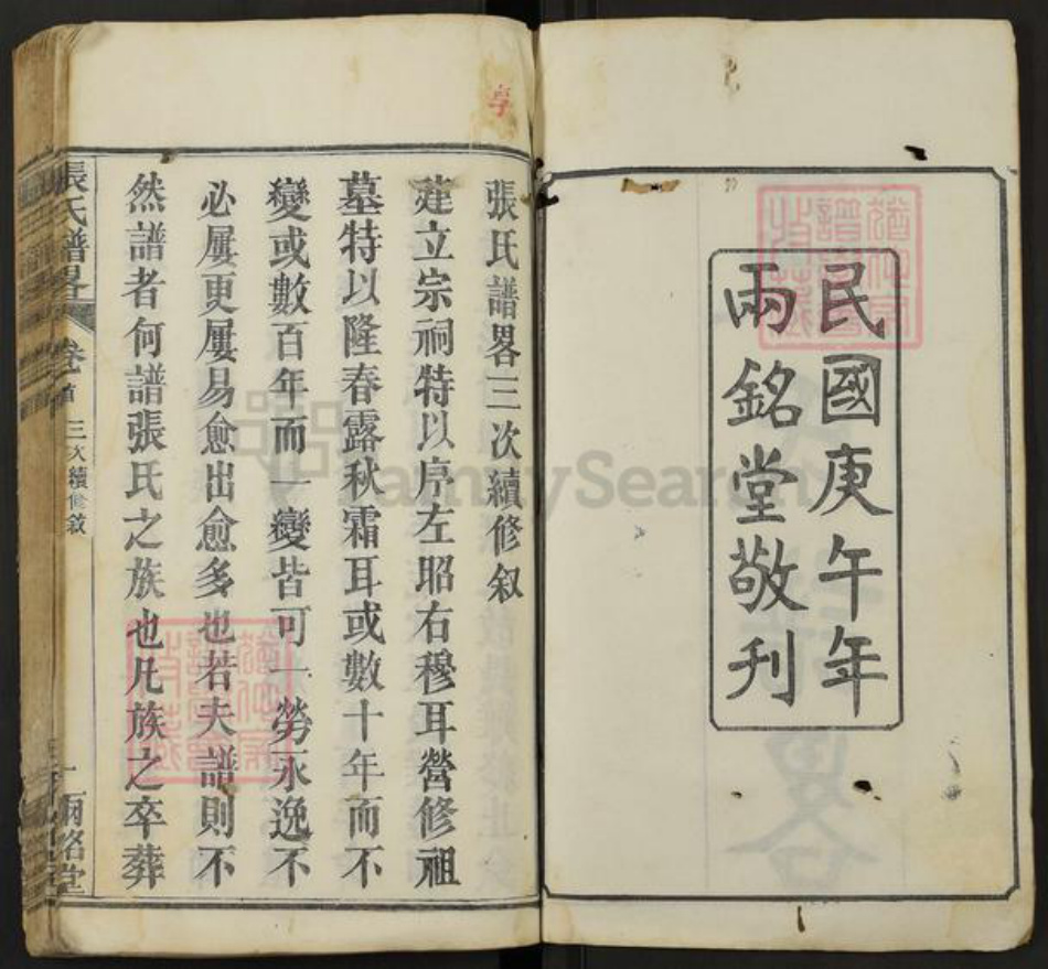 湖北省武汉市新洲区张氏两铭堂族谱-张氏谱略.pdf电子版插图2