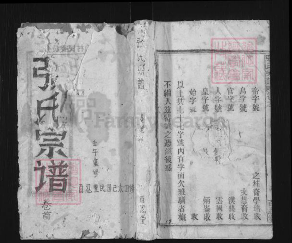 安徽省安庆市宿松县张氏百忍堂族谱-张氏宗谱.pdf电子版插图