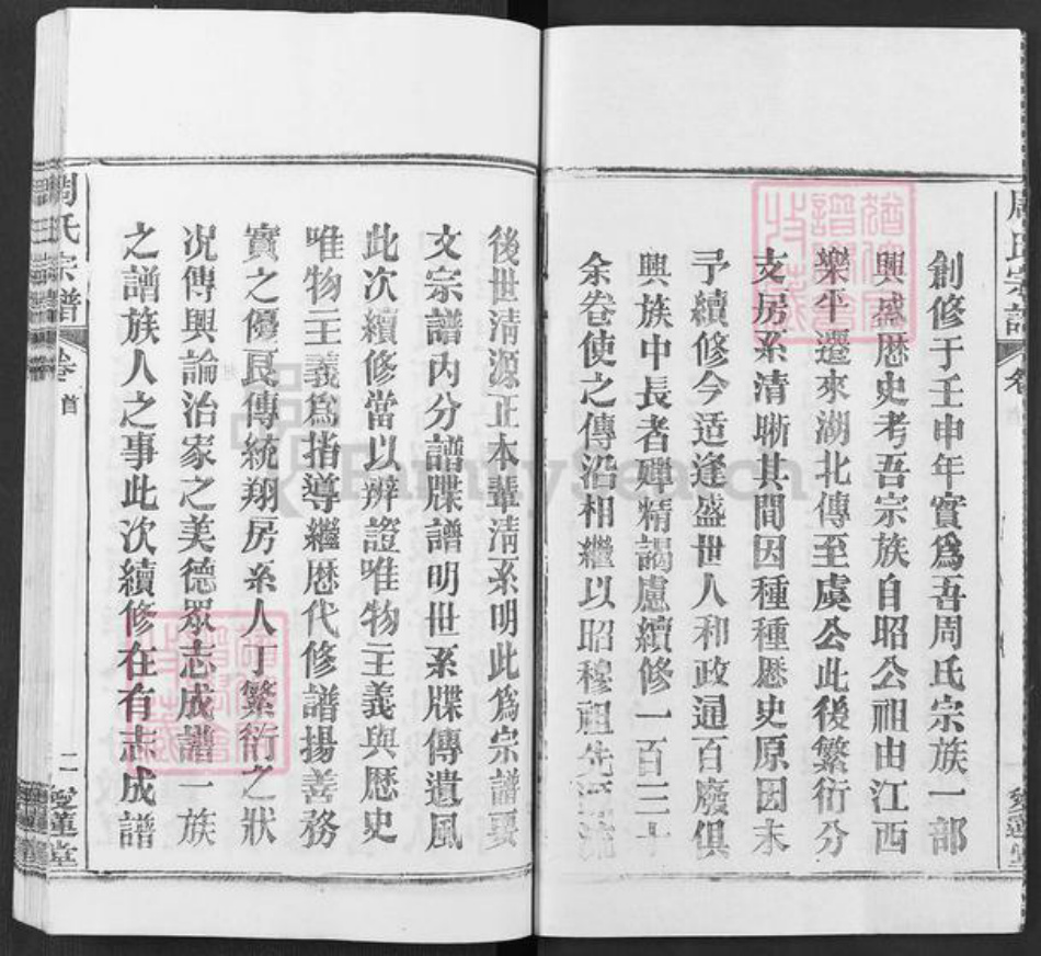湖北省武汉市新洲区周氏爱莲堂族谱-楚黄周氏宗谱.pdf电子版插图2