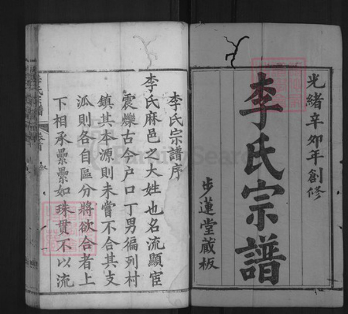 湖北省黄冈市麻城市李氏步莲堂族谱-李氏宗谱.pdf电子版插图1