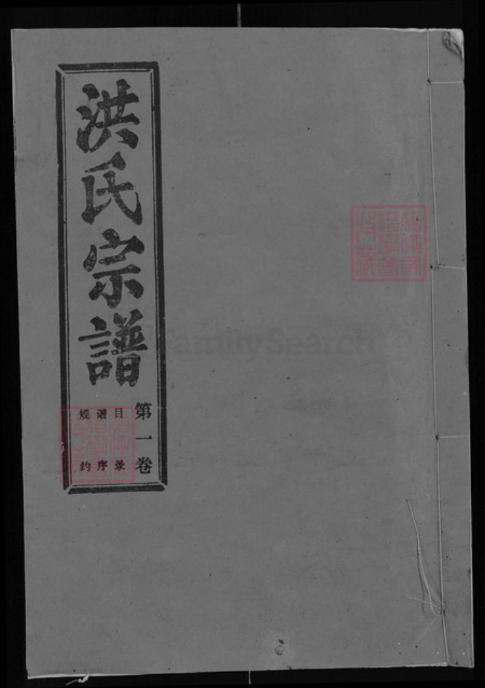 湖北省武汉市新洲区洪氏敦煌堂族谱-洪氏宗谱.pdf电子版插图