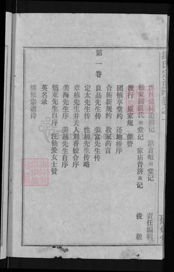 湖北省武汉市新洲区洪氏敦煌堂族谱-洪氏宗谱.pdf电子版插图3
