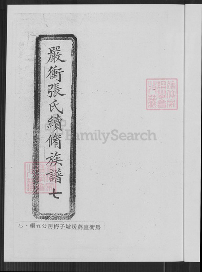 湖南省长沙市张氏宝鉴堂族谱-严冲张氏续修修族谱.pdf电子版插图4