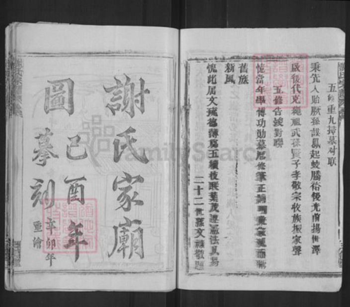 湖北省武汉市新洲区谢氏三傅堂族谱-谢氏宗谱.pdf电子版插图4
