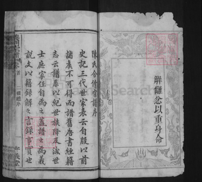 湖北省黄冈市罗田县大崎镇陈氏守义堂族谱-义门宗谱.pdf电子版插图4