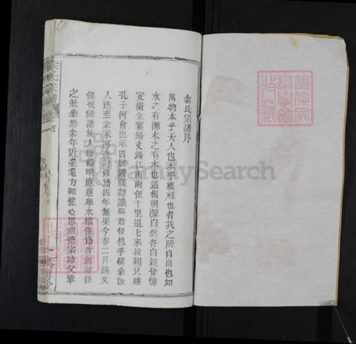 湖北省黄冈市余氏笃厚堂族谱-余氏宗谱.pdf电子版插图1