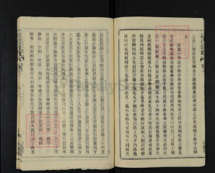 湖北省黄冈市麻城市彭氏窃比堂族谱-彭氏宗谱.pdf电子版插图3