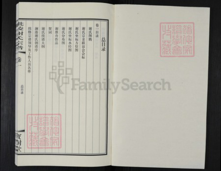 江苏省常州市新北区罗溪镇谢氏宝树堂族谱-毘陵谢氏宗谱.pdf电子版插图1