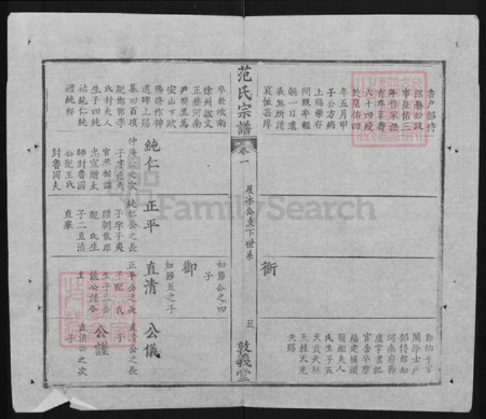 湖北省武汉市武昌区范氏敦义堂族谱-范氏宗谱.pdf电子版插图5