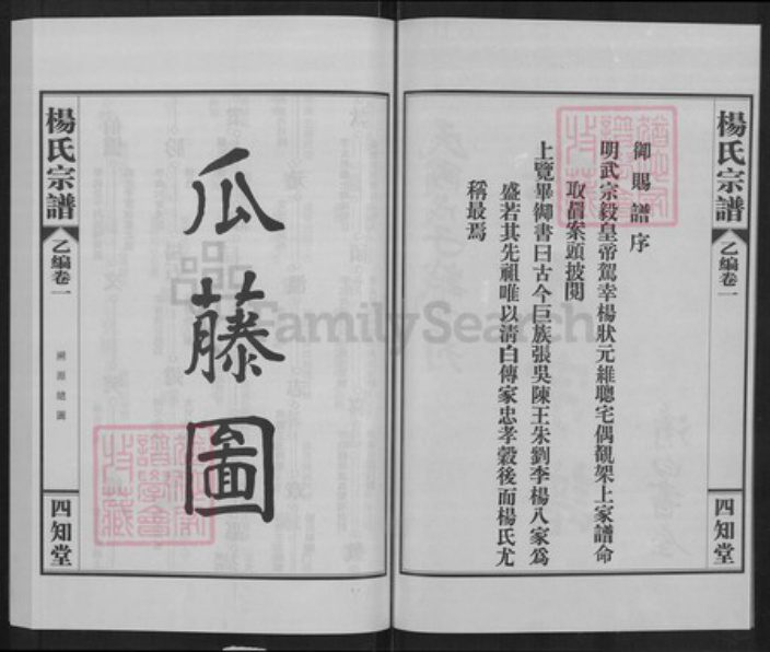 湖北省武汉市蔡甸区杨氏四知堂族谱-杨氏宗谱.pdf电子版插图2