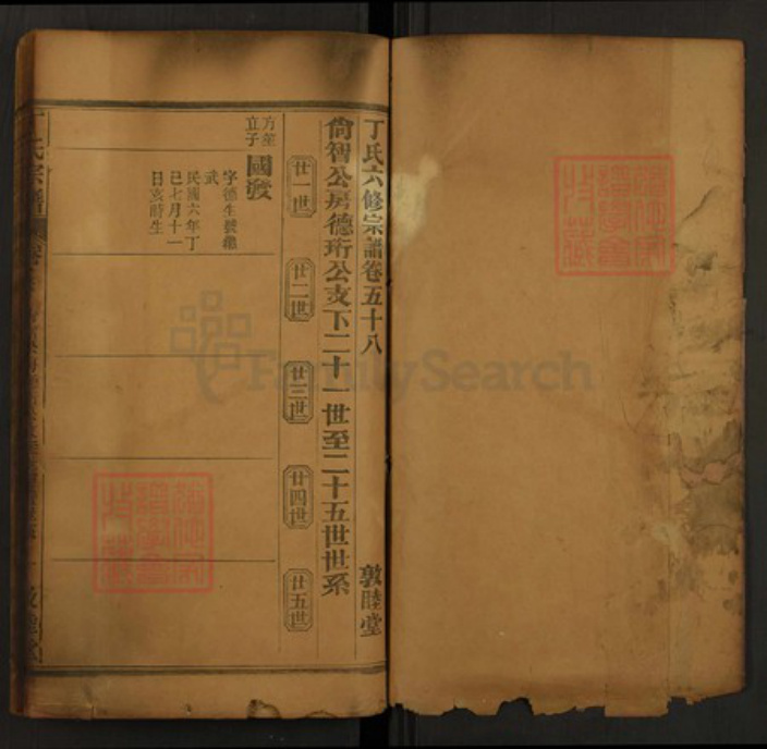 湖北省黄冈市罗田县平湖乡湖北省丁氏敦睦堂族谱-丁氏宗谱.pdf电子版插图2