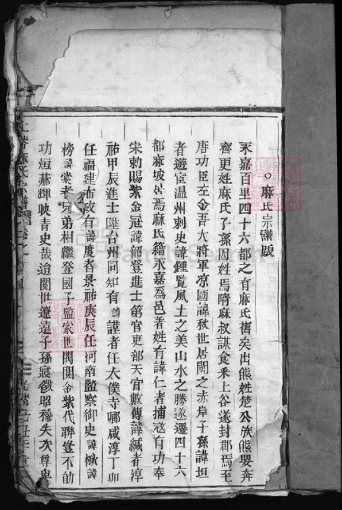 浙江省温州市永嘉县麻氏族谱-麻氏宗谱 [5卷].pdf电子版插图2