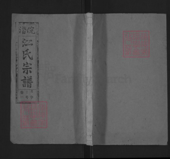 安徽省安庆市潜山市王河镇江氏亲睦堂族谱-皖潜江氏宗谱.pdf电子版