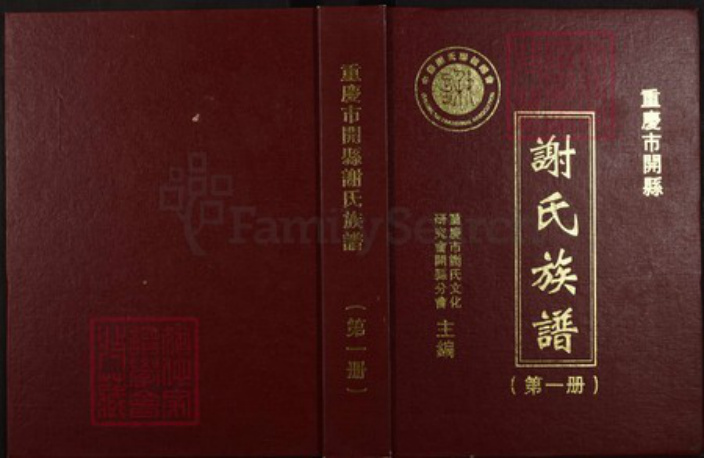 重庆市万州区四川省万州开县谢；谢氏宝树堂族谱-重庆市开县谢氏族谱.pdf电子版