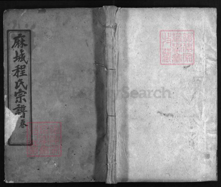 湖北省黄冈市红安县杏花乡程氏族谱-麻城程氏宗谱 [残卷14卷].pdf电子版