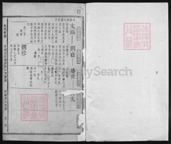 浙江省衢州江西省上饶市江西省抚州市江西省赣州市朱氏族谱-朱氏家谱 [残卷].pdf电子版插图1