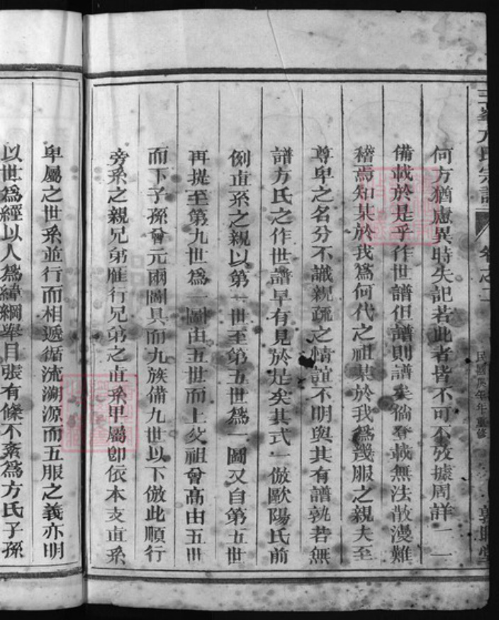 浙江省方氏族谱-三峰方氏宗谱 [5卷].pdf电子版插图1