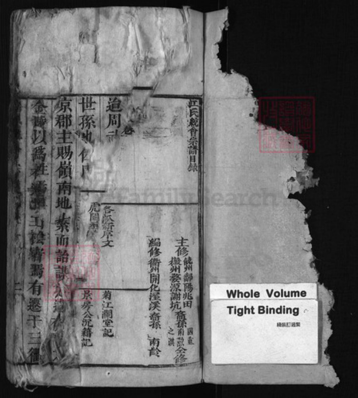 江西省上饶市婺源县浙江省江氏族谱-江氏统会宗谱[12卷].pdf电子版插图1