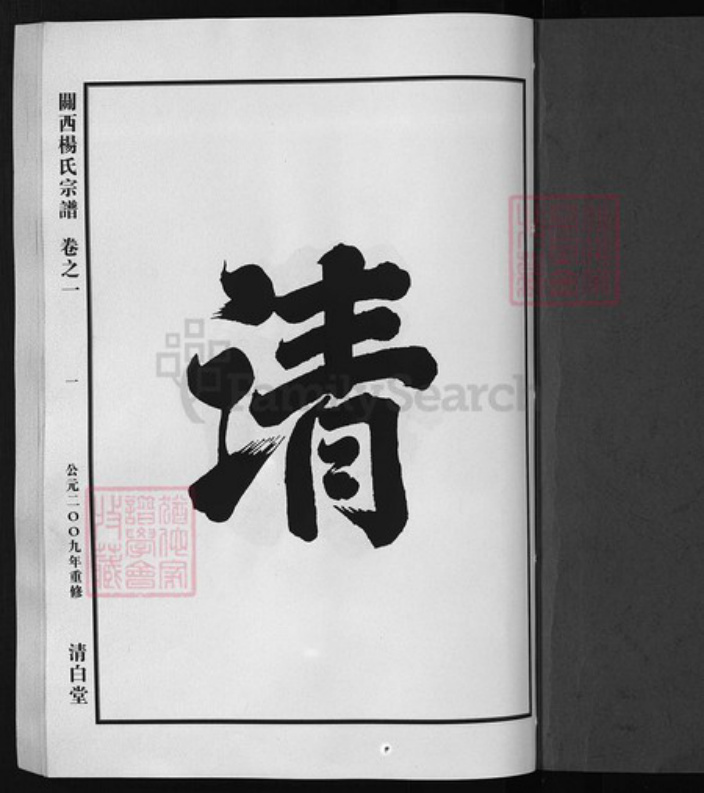 浙江省杨氏族谱-闗西杨氏宗谱 [7卷].pdf电子版插图1