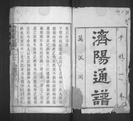 湖南蔡氏族谱-济阳蔡氏通谱 [残卷].pdf电子版插图1