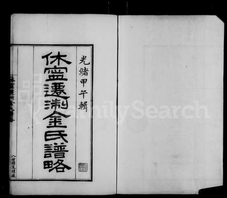 浙江金氏族谱-休宁迁浙金氏谱略 [1卷].pdf电子版插图4