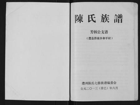 湖南陈氏族谱-陈氏族谱.pdf电子版插图1