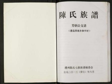 湖南陈氏族谱-陈氏族谱.芳炳公支谱.pdf电子版插图1