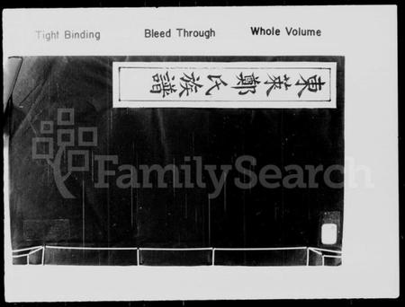 中国郑氏族谱-东莱郑氏族谱.pdf电子版插图