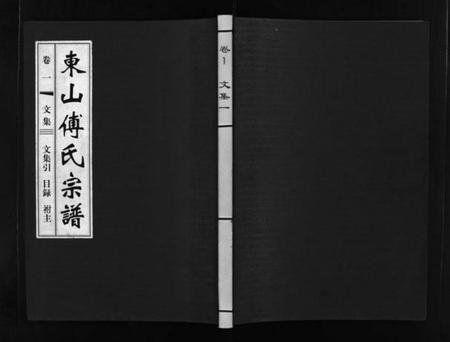 浙江傅氏族谱-东山傅氏宗谱 [40卷].pdf电子版插图1