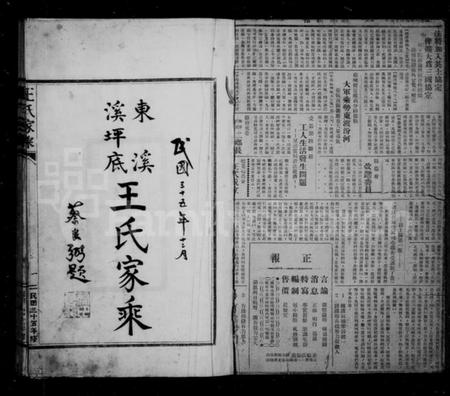 浙江王氏族谱-东溪溪坪底王氏家乘.pdf电子版插图3