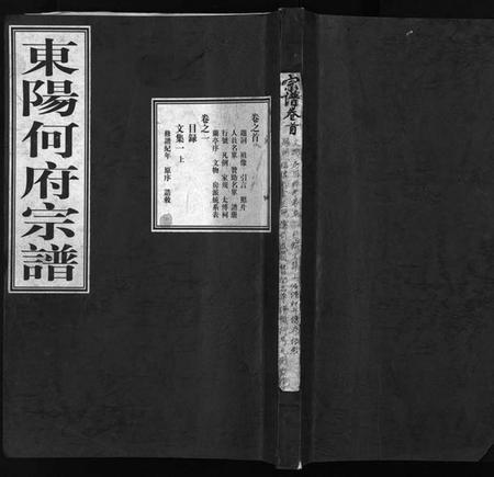 浙江何氏族谱-东阳何府宗谱 [46卷,首1卷,附2卷].pdf电子版插图1