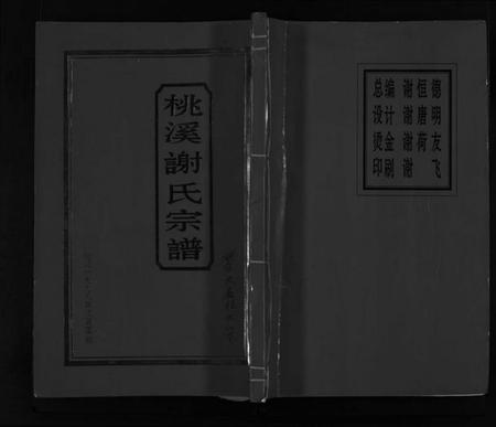 浙江谢氏族谱-桃溪谢氏宗谱 [不分卷].pdf电子版插图1