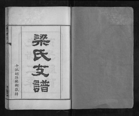 湖南梁氏族谱-梁氏支谱[2册].pdf电子版插图1