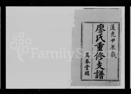 湖南廖氏族谱-潙乡廖氏重修支谱 [12卷,首1卷].pdf电子版插图2