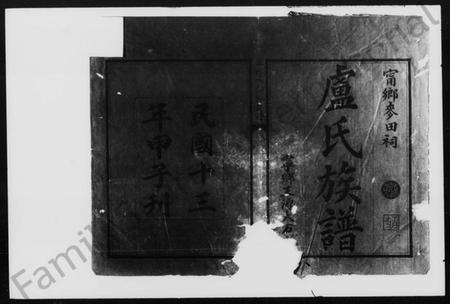 湖南卢氏族谱-卢氏六修族谱 [9卷,首1卷,末3卷].pdf电子版插图1