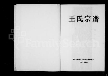 浙江王氏族谱-王氏宗谱.pdf电子版插图2 浙江王氏族谱-王氏宗谱.pdf电子版插图2