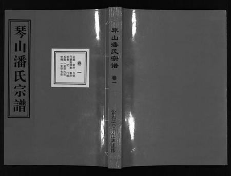 浙江潘氏族谱-琴山潘氏宗谱 [2卷].pdf电子版插图1